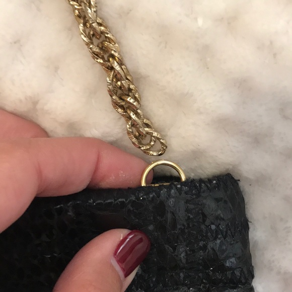 Vintage LYRELLA Snake Skin Embossed Quilted Purse - Picture 6 of 8